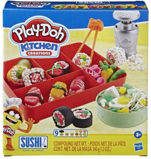 Play Doh Kitchen Creations - Sushi - 9x Tuba - E7915