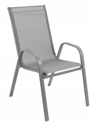 Krzesło Ogrodowe Balkon Taras Polo L. Grey Wygodne