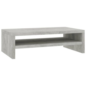 Podstawka pod monitor, kolor betonowy szary, 42x24x13 cm