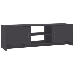 Szafka pod TV, szara, 120 x 30 x 37,5 cm, płyta wiórowa