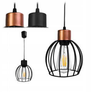 Lampa Wisząca Sufitowa kula druciana loft 1xE27
