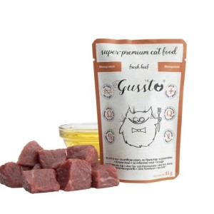 Gussto Fresh Beef 8x85g- świeża wołowina saszetka