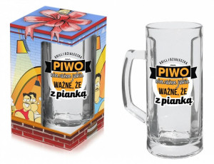 Kufel do Piwa Piwo nieważne jakie, ważne że z pianką