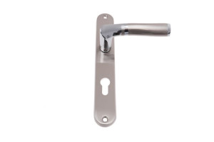 Klamki do drzwi z szyldem Loca K-857-72 G8/G2 Veramet