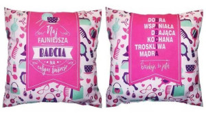 Poduszka prezent najfajniejsza babcia