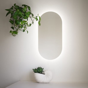 Lustro Owalne Cassini Simple Led - Podświetlane