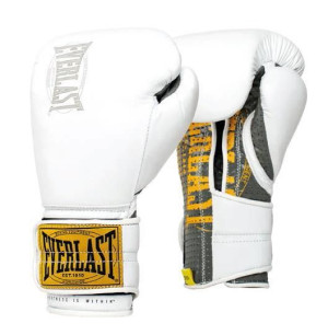 Everlast Skórzane Rękawice Bokserskie 1910 Sparring White - 12 Oz.