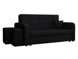 KANAPA do salonu rozkładana Viva Home III + PUFY