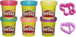 Ciastolina - Play Doh - Błyszczące Tuby 6x - A5417