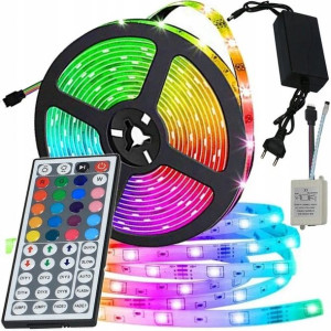 Wodoodporna Taśma Led Smd 5050 Rgb Zestaw Pilot 5m