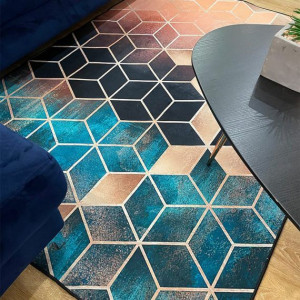 Mięciutki Modny Nowoczesny Dywan Wzór Adie – Mix Kolorów 80x150