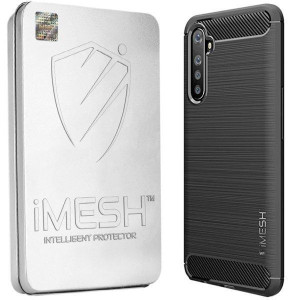 Etui Do Oppo Reno 3 Obudowa Imesh Carbon +szkło 5d