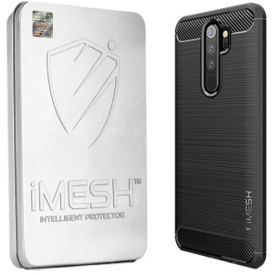 Etui Xiaomi Redmi 9 Pokrowiec Imesh Carbon + Szkło