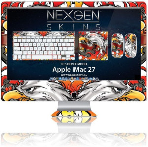 Nexgen Skins - Zestaw skórek na obudowę z efektem 3D iMac 27" (Iron Eagle 3