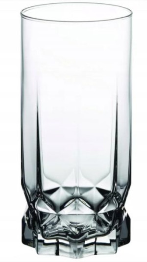 6 Szklanek Wysokich Szklanki Szklanka 6Szt. Diamond 325Ml 64683 Ambition