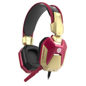 E-blue IRON MAN EHS908, Gaming Headset, słuchawki z mikrofonem, regulacja g
