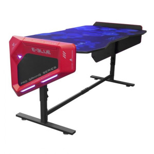 E-blue Biurko dla gracza EGT003BK, 165x88cm, 70-89,2cm, podświetlenie RGB,