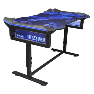 E-blue Biurko dla gracza EGT004BK, 135x78,5cm, 72-91,2cm, podświetlenie RGB