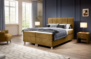 CALIPSO boxspring łóżko kontynentalne 2 pojemniki na pościel