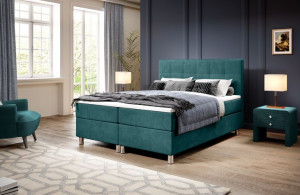 CALIPSO boxspring łóżko kontynentalne 2 pojemniki na pościel