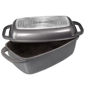 Stoneline Roasting pot 7947 2.7+5.6 L, Aluminium, Anthracite, Lid included