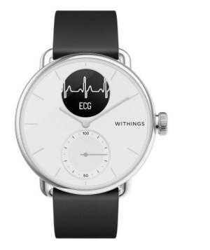 Withings Scanwatch - zegarek z funkcją EKG, pomiarem pulsu i SPO2 oraz mier