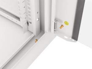 Szafa Instalacyjna Rack Wisząca 19" 15u 570x600 Szybki Montaż Szara Lanberg