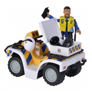 Strażak Sam - Simba - Quad Policyjny Z Figurką Malcolma - 925-1093