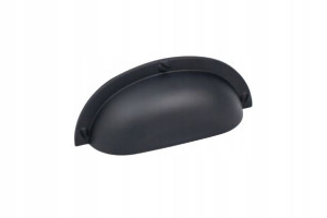 Uchwyt Meblowy Muszla Mała Czarna 64 Mm Ak-07