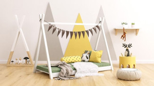 Klasyczne TIPI drewniane łóżko 160x80 SOSNA
