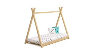 Klasyczne TIPI drewniane łóżko 160x80 BIAŁE