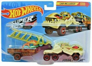 Hot Wheels - Ciężarówka Fossil Freight + Samochodzik - Bdw51 Gkc25