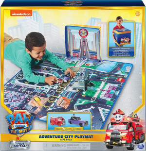 Psi Patrol - Mata Do Zabawy Adventure City + 2 Pojazdy True Metal - 6063442