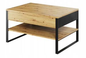 Stolik kawowy loft industrialny szuflady AGASTE