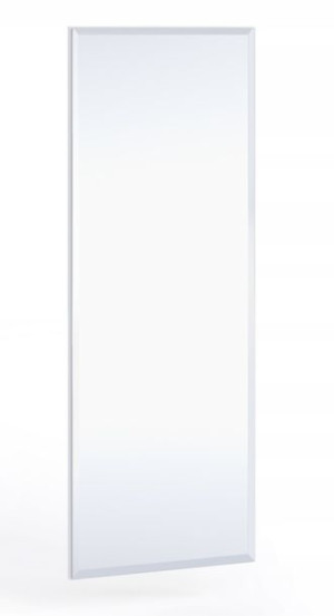 Lustro Duże 150 cm białe matowe PERLA