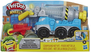 Ciastolina - Play Doh Wheels - Betoniarka - 4 Tuby /227 G/ - E6891
