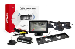 Zestaw czujników parkowania tft01 4,3" z kamerą hd-402-led 4 sensory czarne