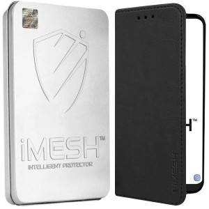Etui Do Motorola Moto G9 Imesh Leather + Szkło 5d