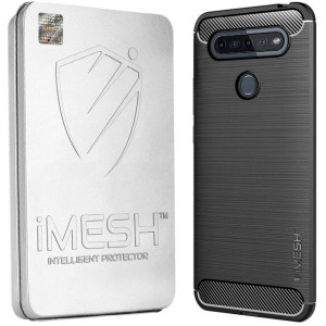 Etui Do Lg K51s Pokrowiec Obudowa Imesh Carbon Tył