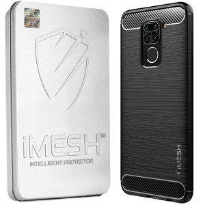 Etui Do Xiaomi Redmi Note 9 Imesh Carbon + Szkło