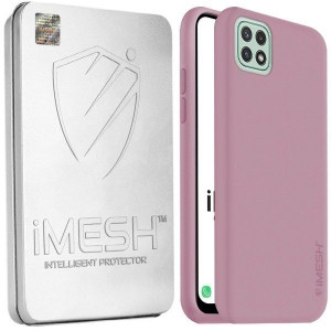 Etui Do Samsung Galaxy A22 5g Imesh Silk +szkło 9h