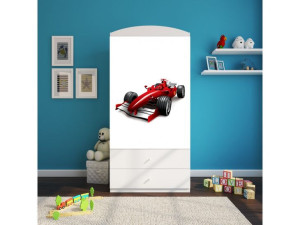 Szafa z nadrukiem, grafiką, obrazkiem kolekcja Fernando - Formuła F1