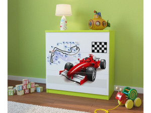 Komoda z nadrukiem, grafiką, obrazkiem Kolekcja Fernando - Formuła F1
