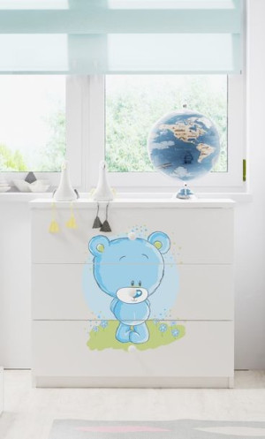 Komoda z nadrukiem, grafiką, obrazkiem Kolekcja Fernando - Blue bear