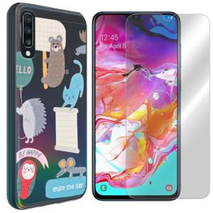 Etui Do Samsung Galaxy A70 Sm-a705 School + Szkło