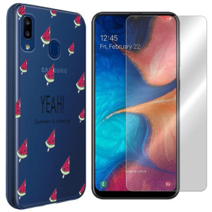 Etui Do Samsung Galaxy A20 Sm-a205 Arbuz +szkło 9h