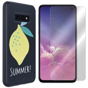 Etui Do Samsung Galaxy S10e Sm-g970 Cytryna +szkło