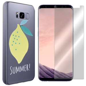 Etui Do Samsung Galaxy S8 Sm-g950 Cytryna + Szkło