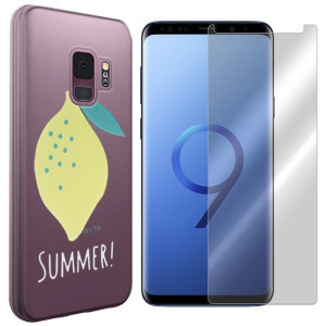 Etui Do Samsung Galaxy S9 Sm-g960 Cytryna + Szkło