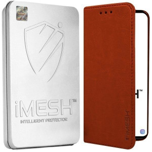 Etui Do Redmi Note 10 Pro Imesh Leather + Szkło 5d